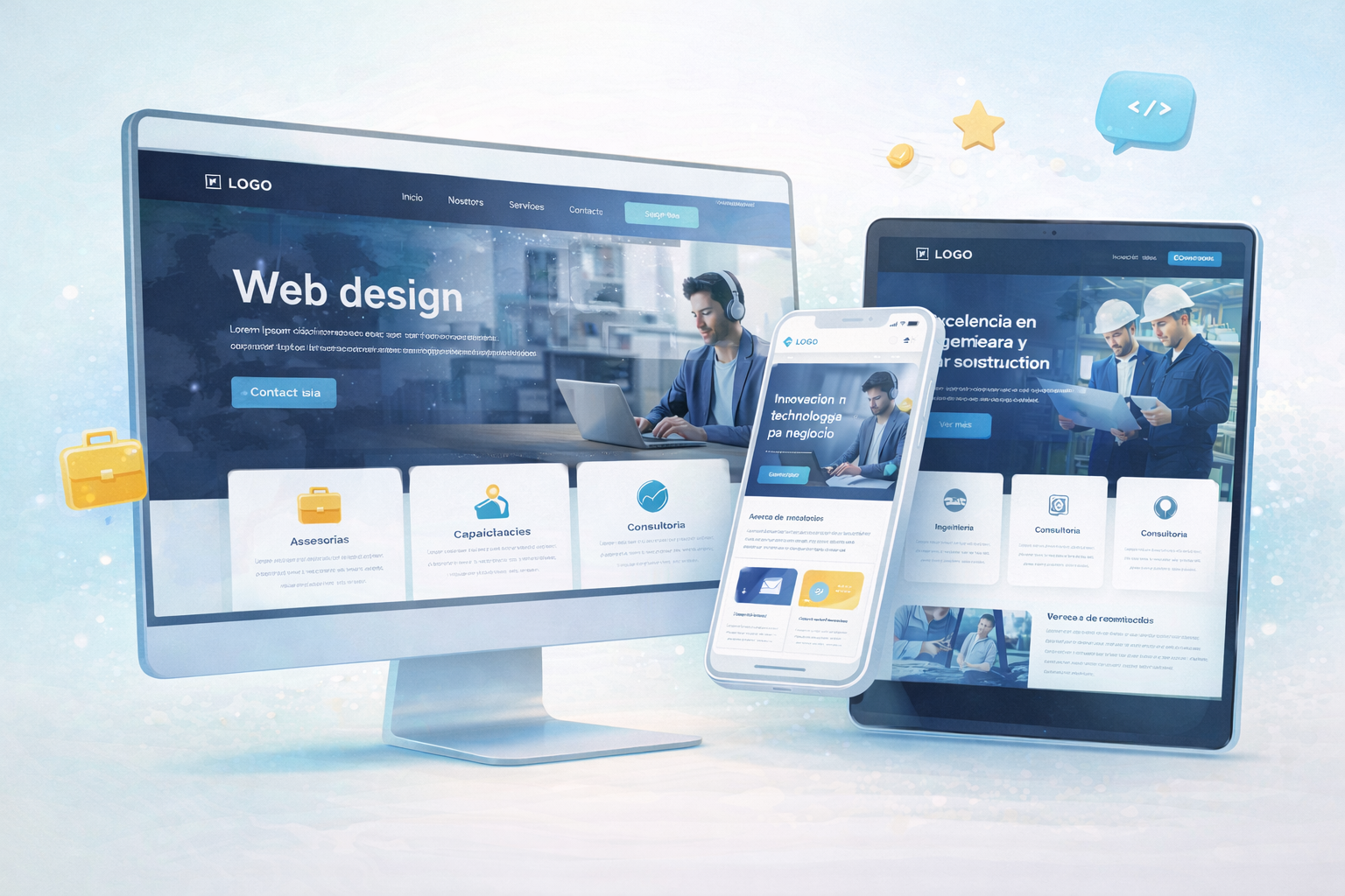 Captura de la página web institucional